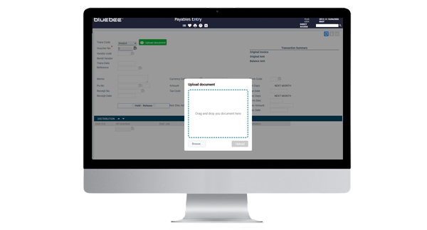 Step 1 — Upload the invoice