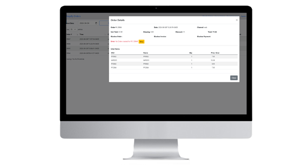 API Tracking — List view
