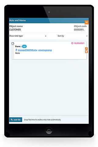 Create note by drag and drop