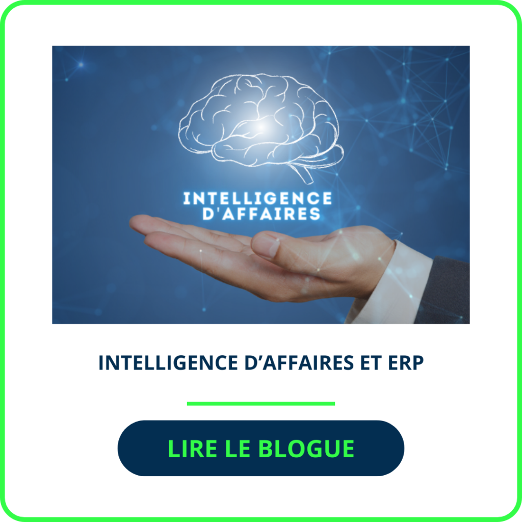 Intelligence d'affaire et logiciel ERP